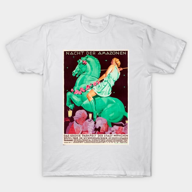 Plakat Nacht Der Amazonen 1936 T-Shirt by WAITE-SMITH VINTAGE ART